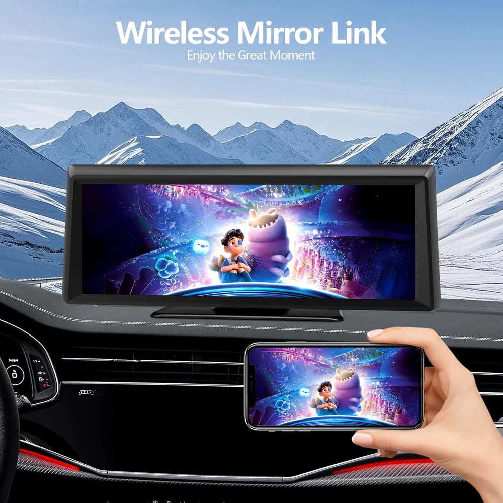 8.1 Touchscreen Car Stereo 2K Dash Cam Wireless Apple CarPlay Android Auto Portable for All Cars